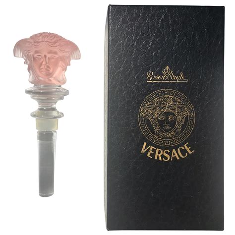 versace bottle stopper gold|rosenthal Versace wine stopper.